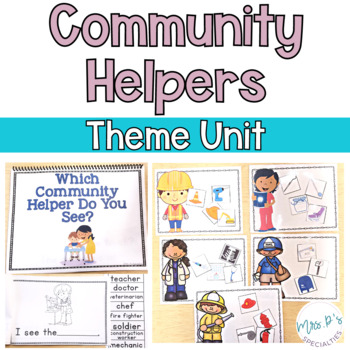 Preview of Community Helpers Theme Unit - Differentiated For Special Education