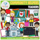 Community Helpers: Teachers Clip Art