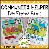 Community Helpers Ten Frame Game  (Pre-K + K Math)