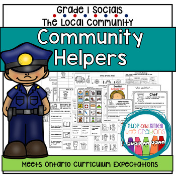 Preview of Community Helpers Lessons | The Local Community | 1st Grade Social Studies Unit