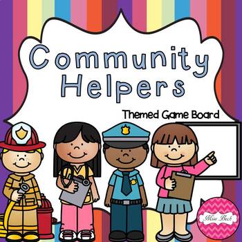 Community Helpers Themed Game Board by Miss Beck | TpT