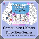 Community Helpers - Three Piece Puzzles - Early Learning &