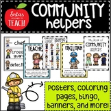 Community Helpers Unit⎜Booklet⎪Coloring Pages⎢BINGO⎢Posters