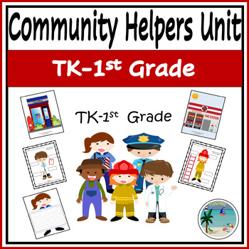 Preview of Community Helpers Unit TK-1st Grade | Hands-On Activities | Kindergarten