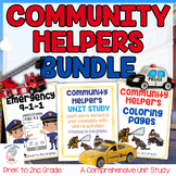 Community Helpers Unit Study Bundle | Emergency 911 |Me on