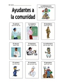 Community Helpers Vocab page and Activity pages for Spanish