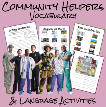 Preview of Community Helpers Vocabulary Activities