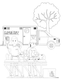 paramedic coloring page