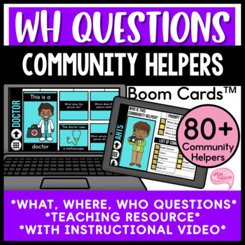 Community Helpers Job Identification Task Cards Answering, 40% OFF