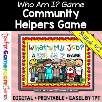Preview of Community Helpers Who Am I Powerpoint Game #2
