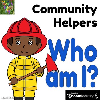 Preview of Community Helpers Who am I Digital Game- Boom Cards