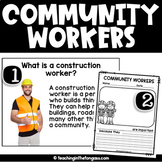 Community Helpers Jobs Craft Writing Slideshow