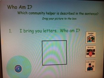 Preview of Community Helpers Workers Smart Board Lesson