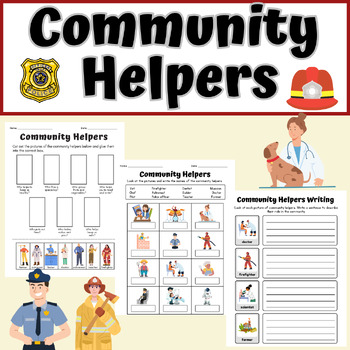 Community Helpers Worksheets By Clayton's Little Learners 