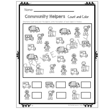 community helpers worksheets for preschool and kindergarten tpt