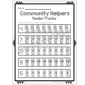 Community Helpers Worksheets for Preschool and Kindergarten | TpT