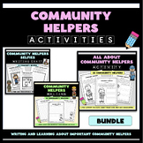 Community Helpers Writing Activities Bundle - 3 Community 