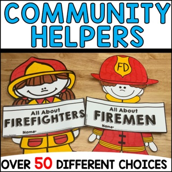 Preview of All About Community Helpers Activities Writing and Craft Bulletin Board Ideas