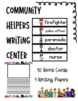 Preview of Community Helpers Writing Center
