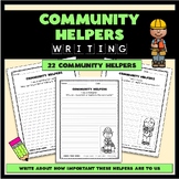 Community Helpers Writing Set - Writing Why Community Help