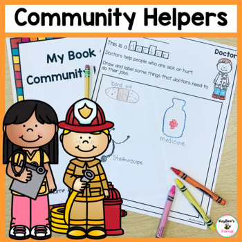 Preview of Community Helpers Social Studies for Kindergarten and First Grade