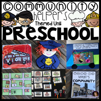 Preview of Community Helpers and Fire Safety Unit for Preschool Daily Lesson Plans Included