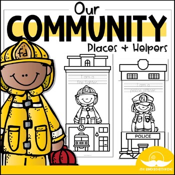 Preview of Community Helpers and Places Writing Project 