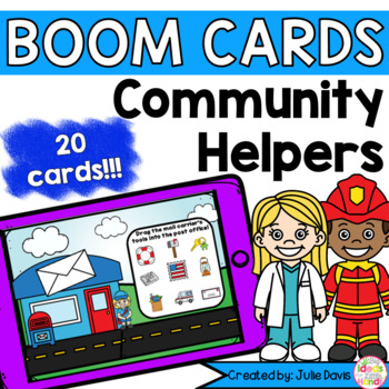 Preview of Community Helpers and Their Tools Digital Game Boom Cards