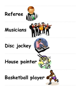 Preview of Community Helpers and Tools Vocab Cards