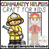 Community Helpers crafts | Firefighter craft | Fireman cra