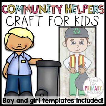 Preview of Community Helpers crafts | Garbage Man craft | Trash Collector crafts