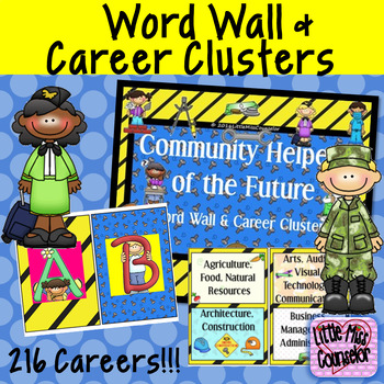 Preview of Community Helpers of the Future:Career Clusters & Word Wall