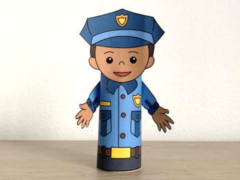 Community Helpers toilet paper roll craft Printable Career day Coloring ...