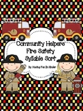 Community Helpers/Fire Safety Syllable Sort