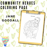 Community Heroes Coloring Page - Jane Goodall