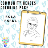 Community Heroes Coloring Page - Rosa Parks