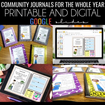 Preview of Community Journals Printable and Digital BUNDLE