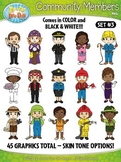 Community Members / Helpers Character Clipart Set 3 {Zip-A