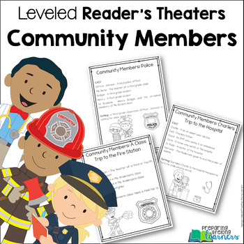 Preview of Community Helpers ~ Leveled Reader's Theater