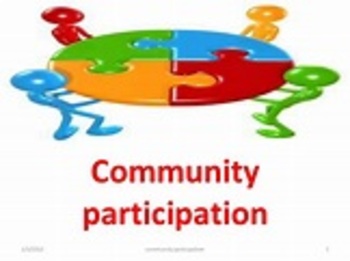 Preview of Community Participation and Capacity Building