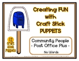 Community People - Post Office Plus - Craft Stick Puppets 