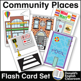 Community Places Flash Card Set ESL ELL Newcomer