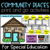 Community Places Print And Go Activities For Special Education