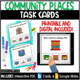 Community Places | Social Studies Task Cards | Boom Cards