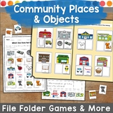 Community Places File Folder Game
