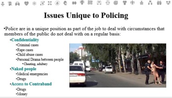 Preview of Community Policing & Ethics PPT & Notes for Law Enforcement I