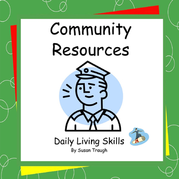 Preview of Community Resources - 2 Workbooks - Daily Living Skills