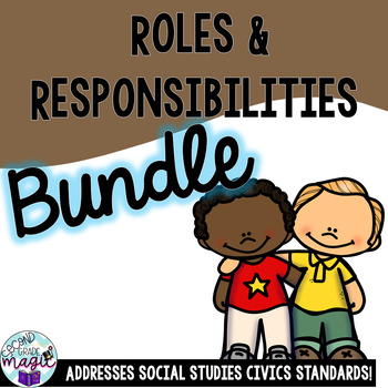 Preview of Community Roles & Responsibilities **BUNDLE** Civics Social Studies