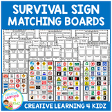 Community Safety Survival Signs & Matching Boards