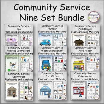 Preview of Community Service Nine Set Bundle